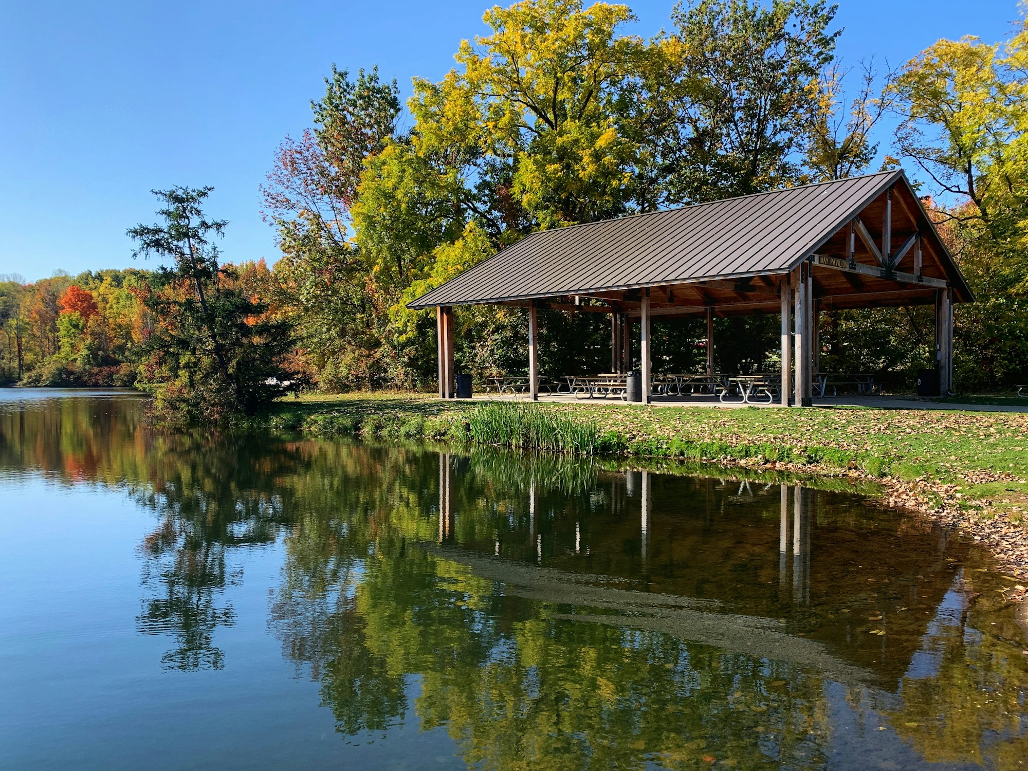 Picnic Pavilion near a Lake